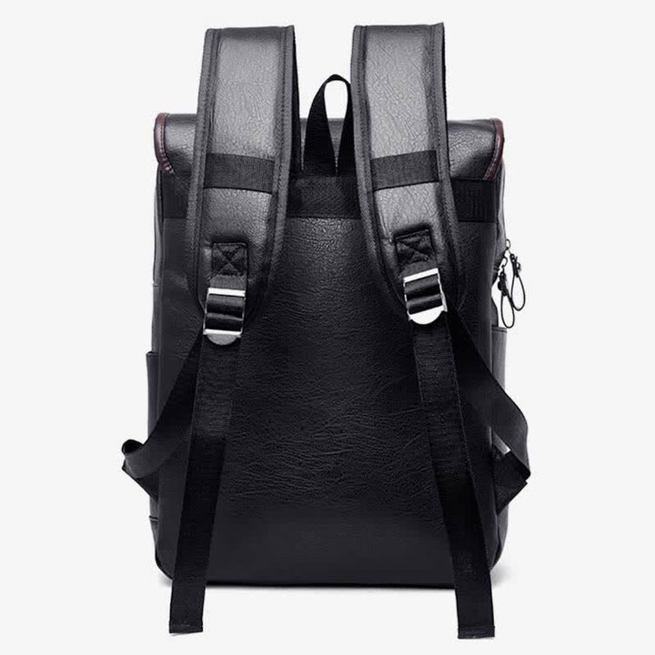Laptop-Rucksack aus Leder für Herren, großes Fassungsvermögen, für Uni, Reisen, Büro, Tagesrucksack