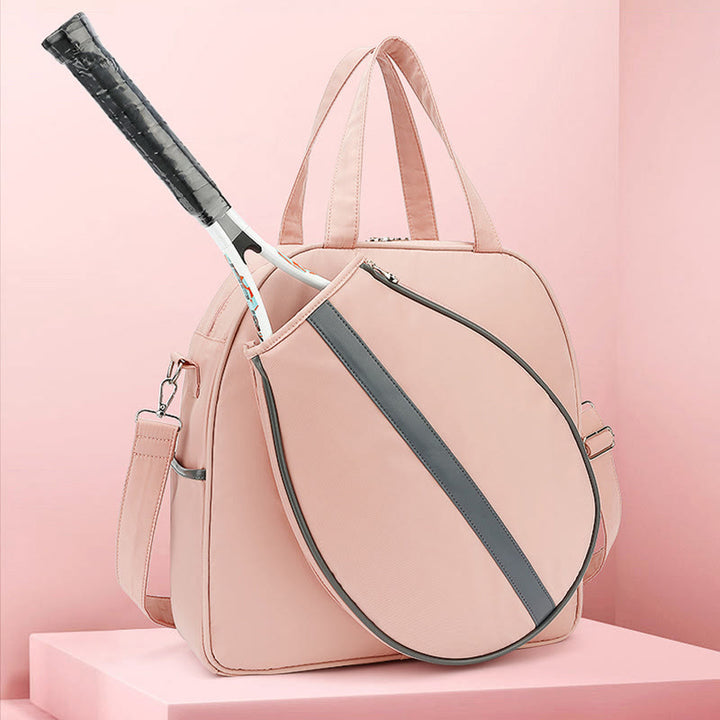 Schlägertasche für Tennis Bad Minton Umhängetasche mit großer Kapazität