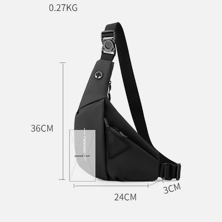Leichte Schultertasche für unterwegs, Unisex, tragbare, lässige Umhängetasche