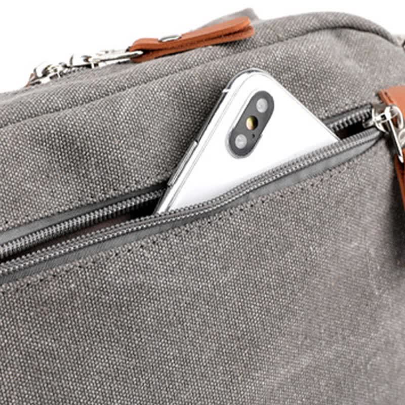 Umhängetasche aus Canvas für Damen, leicht, kleine Schultertasche