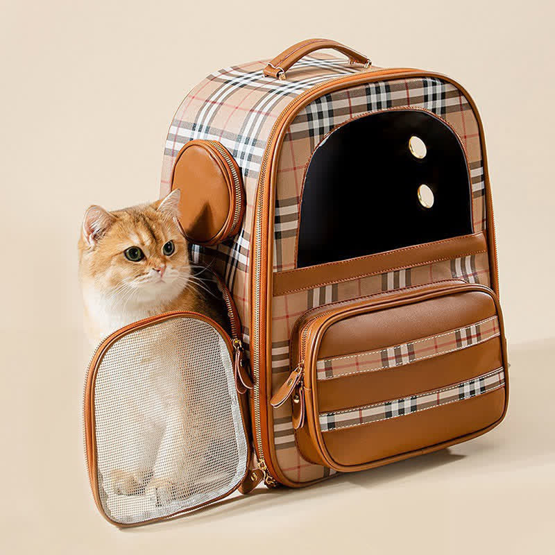 Haustier-Tragerucksack für Hunde, Katzen, Welpen, mit belüftetem Design, wasserdicht