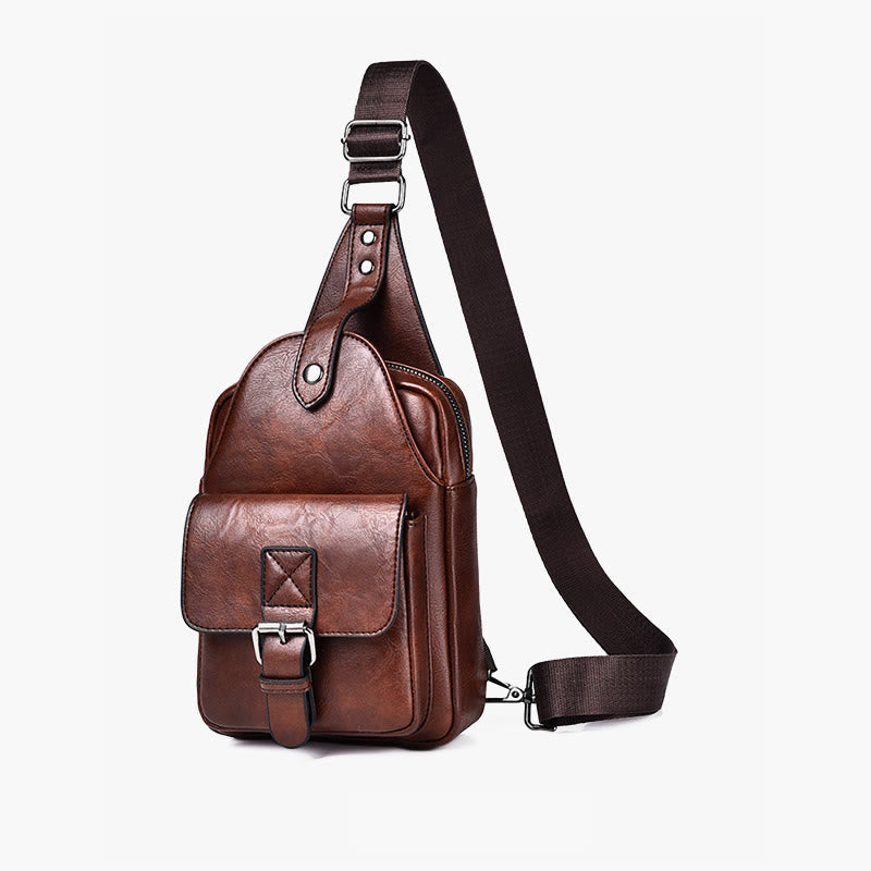 Schultertasche für Herren, für den täglichen Gebrauch, lässige, wasserdichte Retro-Umhängetasche