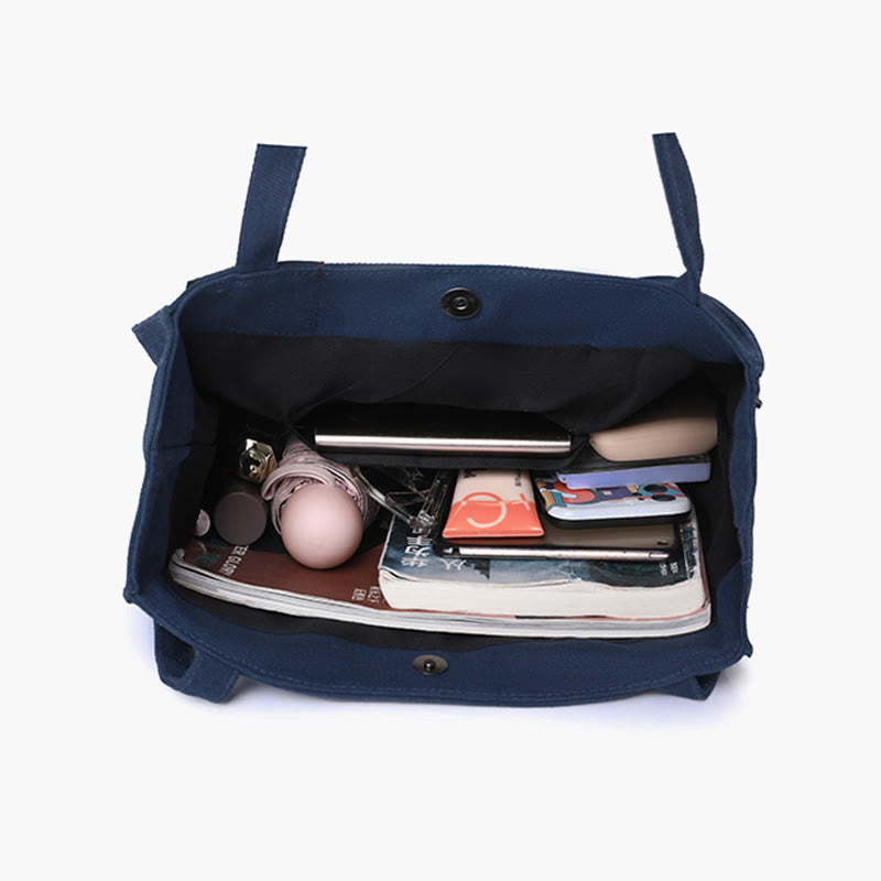 Tragetasche für Damen mit minimalistischem Druck, Umhängetasche für den täglichen Pendler