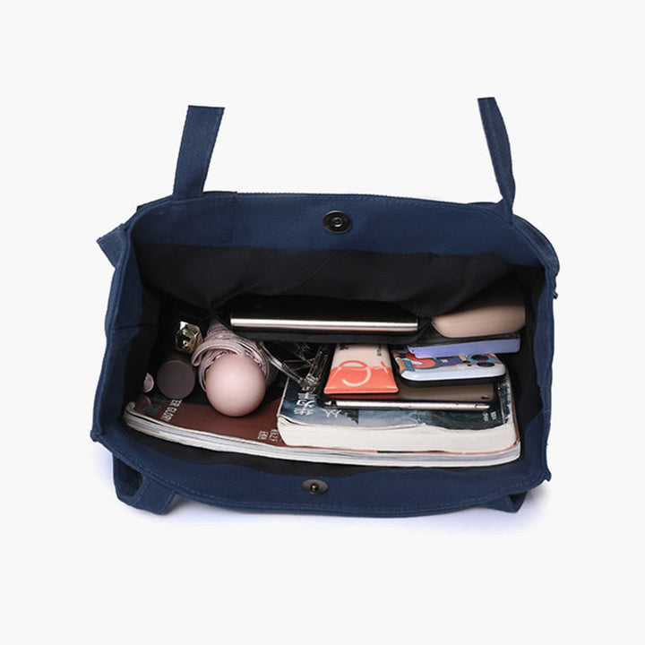 Tragetasche für Damen mit minimalistischem Druck, Umhängetasche für den täglichen Pendler