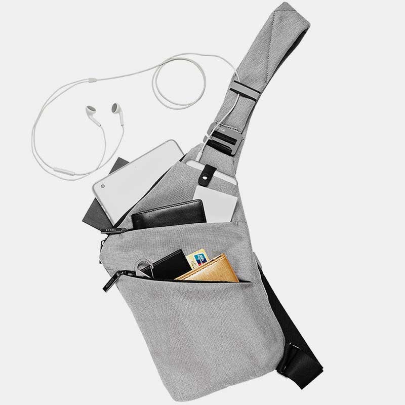 Leichter Anti-Diebstahl-Outdoor-Sport-Reise-Schultertasche Brust-Rucksack