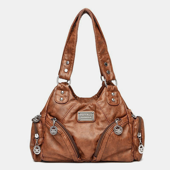 Vintage Echtleder Elegante Multifunktionale Handtasche