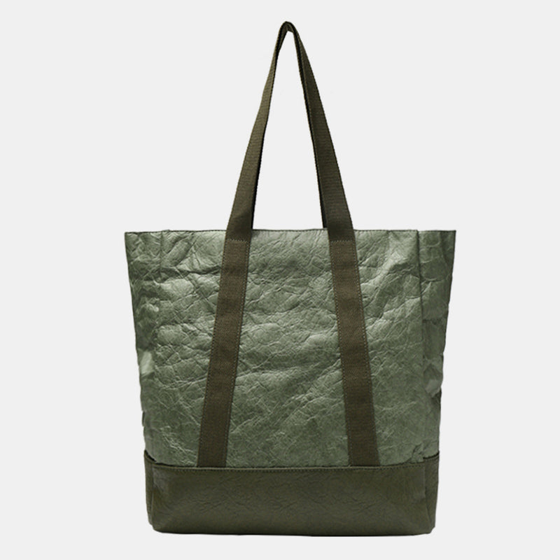 Umweltfreundliche wiederverwendbare Dupont-Papier-Einkaufstasche, große obere Handtasche, Schulter-Tagesrucksäcke