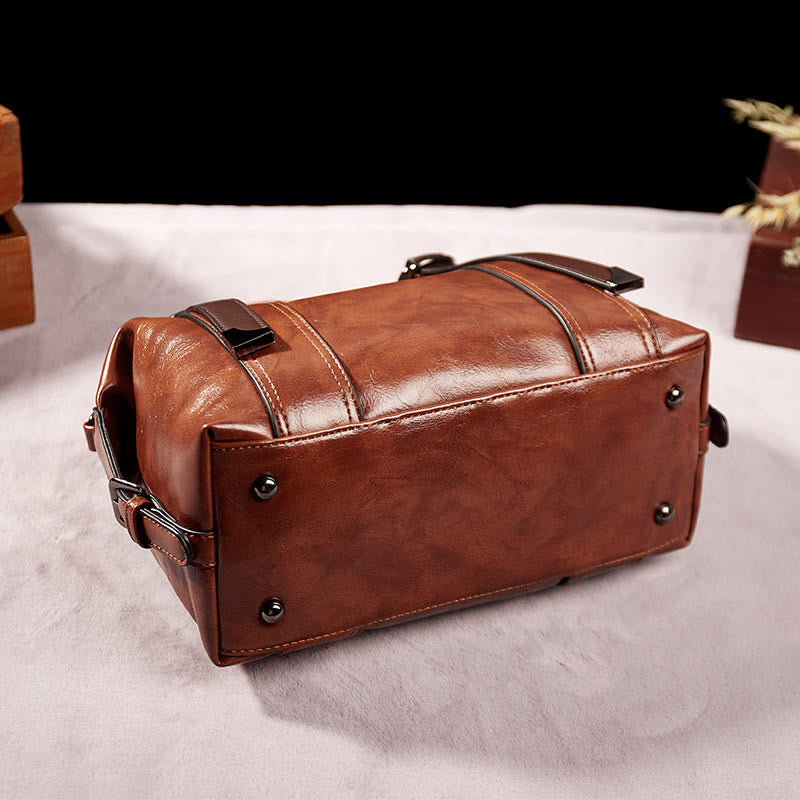 Klassische Damentasche im Retro-Stil, großer abnehmbarer Riemen, Umhängetasche für Damen