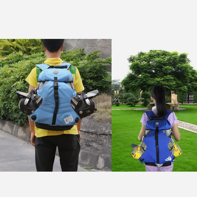 Mehrfarbige Rollschuhtasche für Männer und Frauen, Sportrucksack