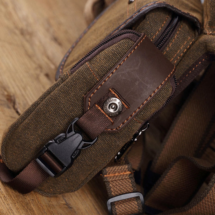 Beintasche für Männer, langlebige vertikale Outdoor-Sport-Canvas-Tasche