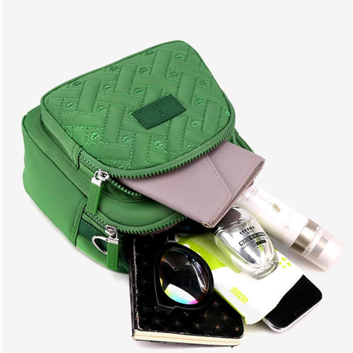 Funktionelle Damen-Geldbörse, leichter, geräumiger Umhängetasche aus Nylon, Mini-Rucksack