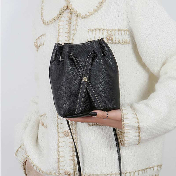 Umhängetasche für Damen aus PU-Leder, minimalistische Schultertasche für den täglichen Gebrauch