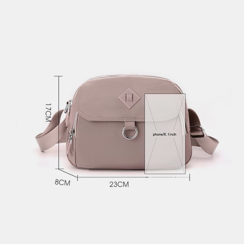 Umhängetasche für Damen, minimalistische, wasserdichte, lässige Schultertasche aus Nylon
