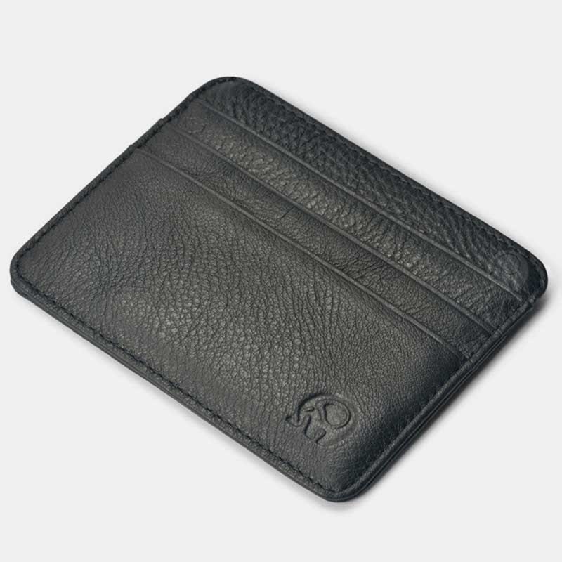 Schlanke minimalistische Vordertasche Brieftasche aus echtem Leder Kartenhalter Kartenetui - Stil 1 - image 9