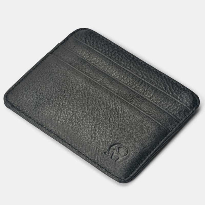 Schlanke minimalistische Vordertasche Brieftasche aus echtem Leder Kartenhalter Kartenetui - Stil 1 - image 9