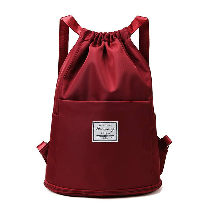 Kordelzug-Rucksack für Damen, wasserdicht, groß, Nass- und Trockentrennrucksack