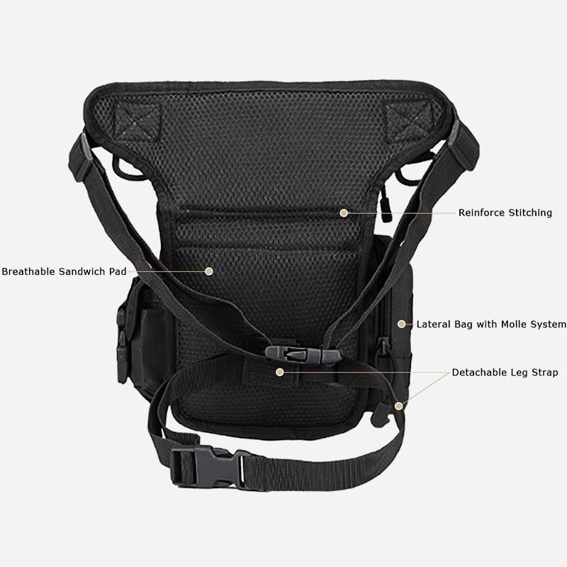 Mehrzweck-Beintasche für Männer im Freien, Reiten, Militär, Oxford, taktische Tasche