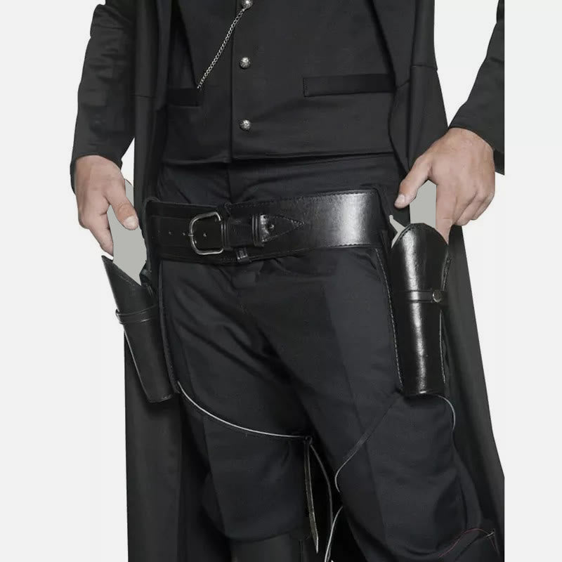 Mittelalterliches Leder-Hüftholster für Damen und Herren, Cosplay, Pops-Gürtelholster