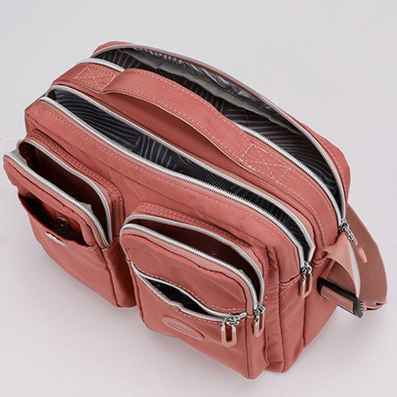 Leichte Handtasche, Umhängetasche, mehrere Taschen, für Reisen und Arbeit, Schultertasche, Messenger Bag