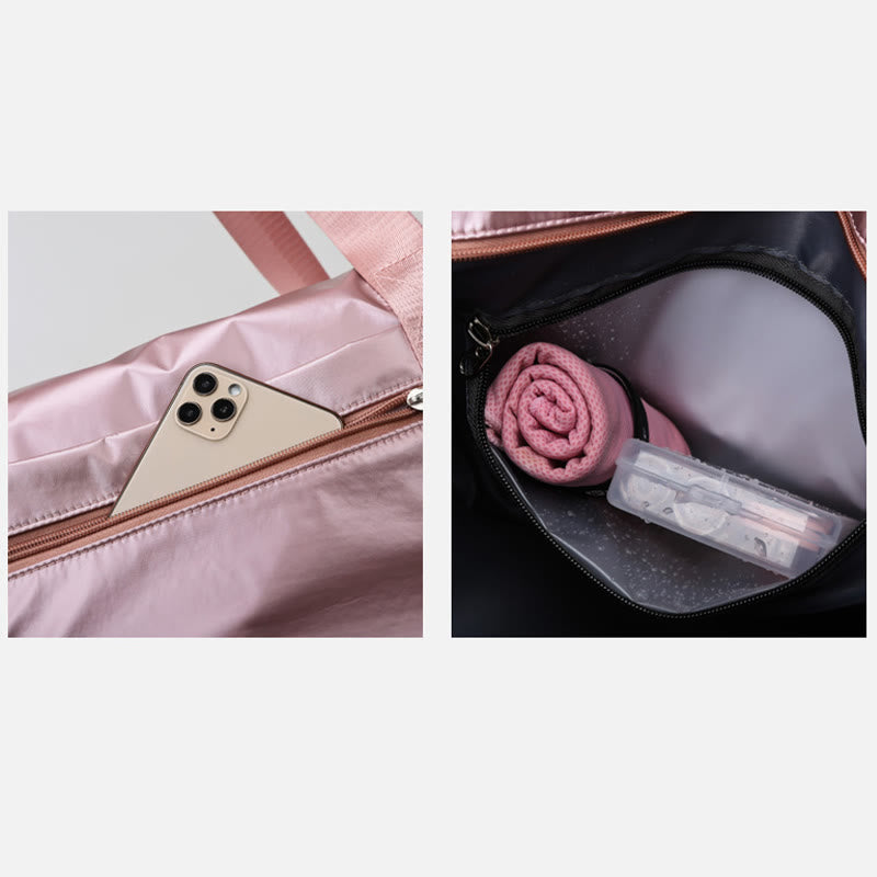 Reisetasche für Damen, Trocken-/Nasstrennung, Sporthandtasche
