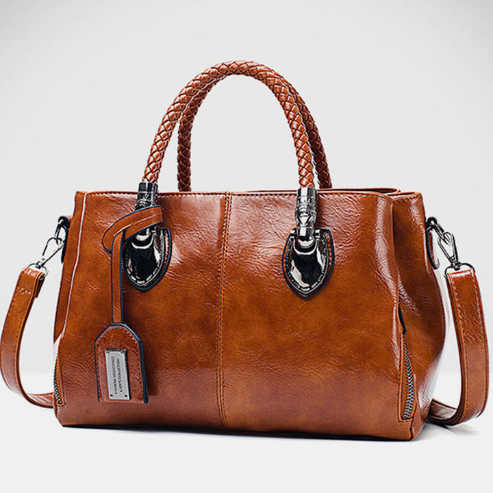 Klassische Retro-Handtasche mit mehreren Taschen 