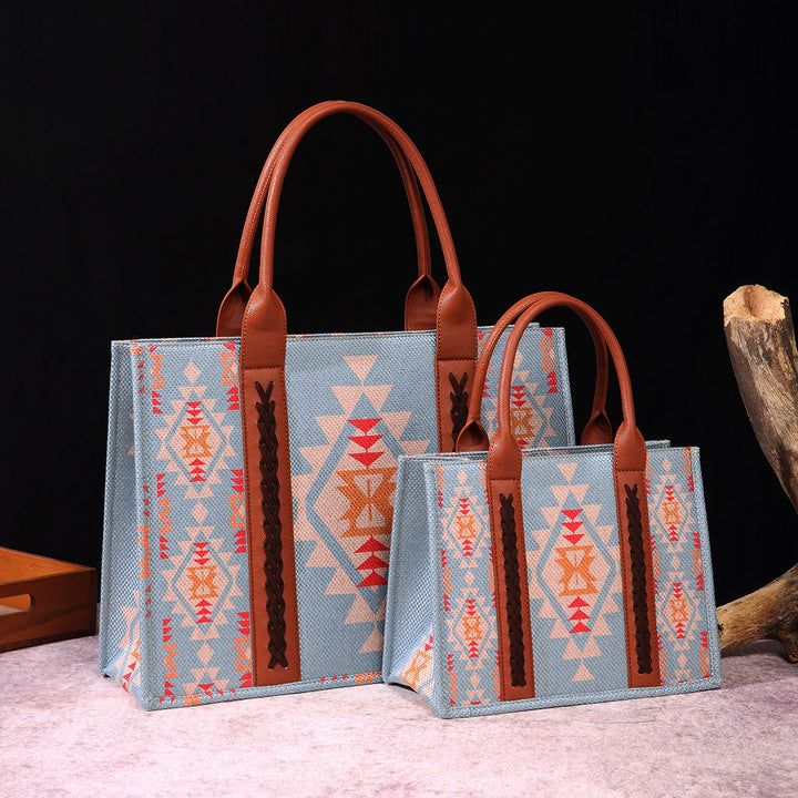 Vintage Leinen Baumwolle Handtasche für Frauen Bohemian Crossbody Tote