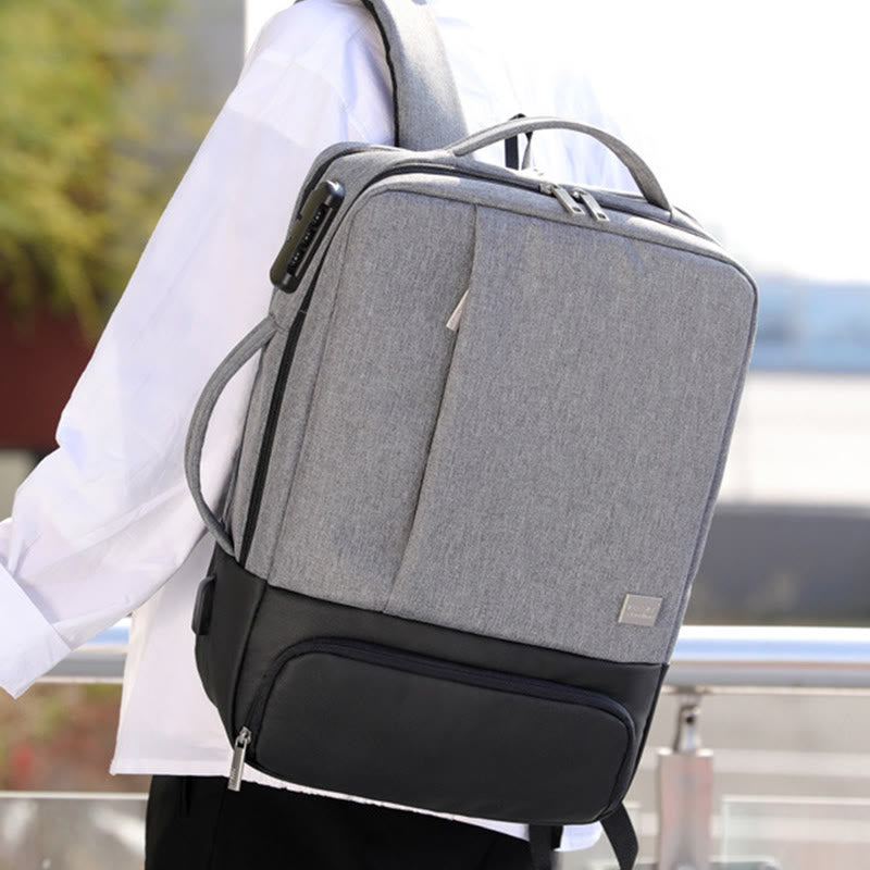 Rucksack für Damen, Business, USB-aufladbar, Reise-Laptop-Organizer-Tasche