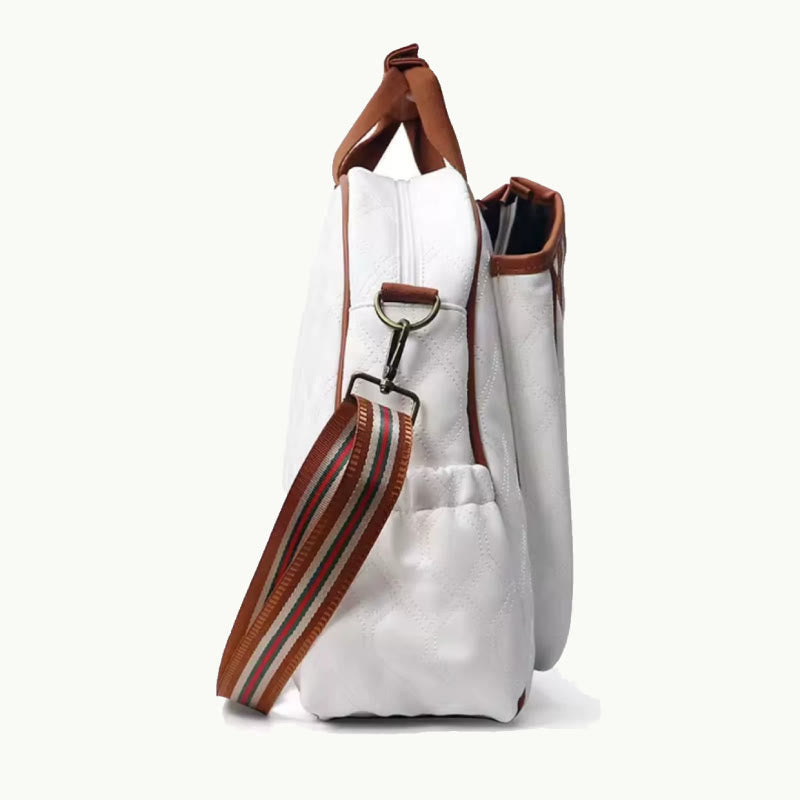 Padel Tennis Schläger Tasche Minimalist Leder Hand Held Sport Tote