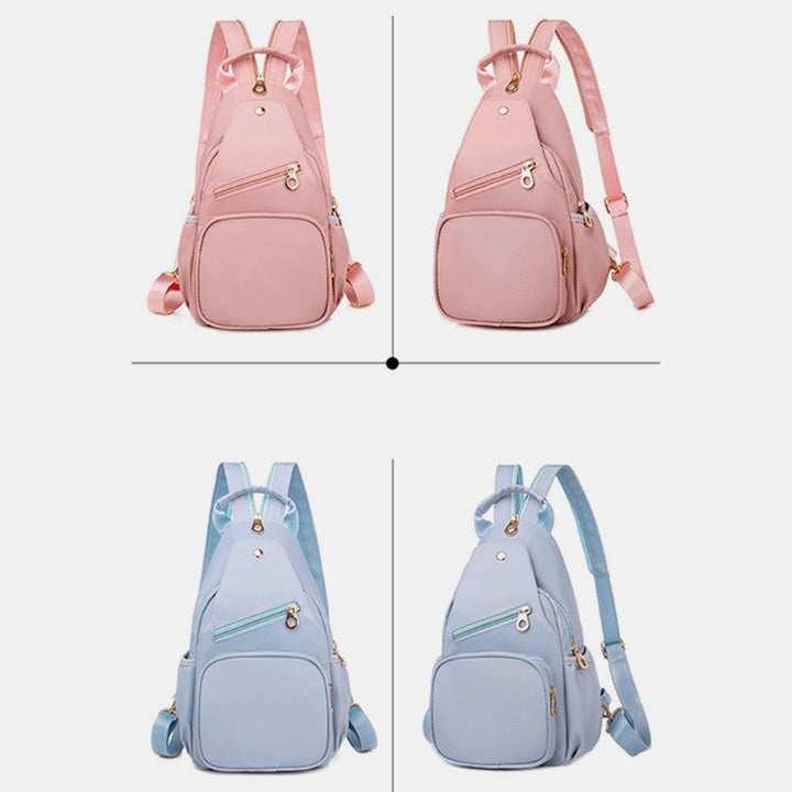 Umwandelbare Schultertasche für Damen, leicht, lässig, Mini-Rucksack, Brusttasche