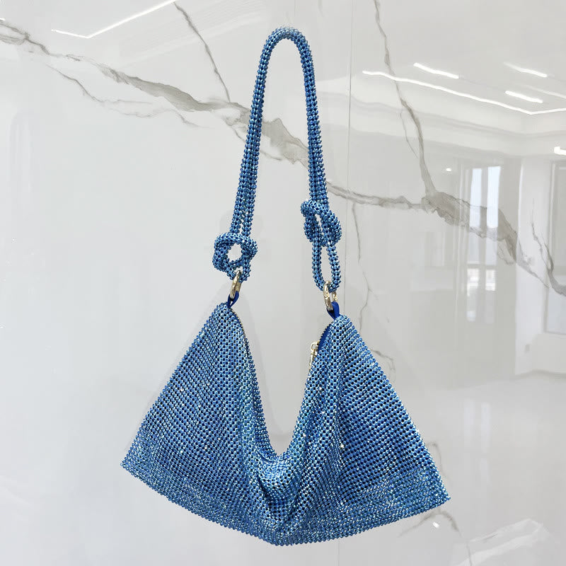 Umhängetasche für Damen mit funkelnden Diamanten, mehrere Farben, Handtasche