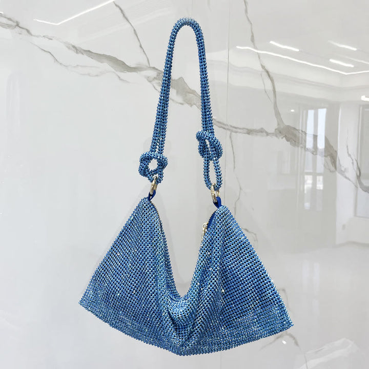 Umhängetasche für Damen mit funkelnden Diamanten, mehrere Farben, Handtasche
