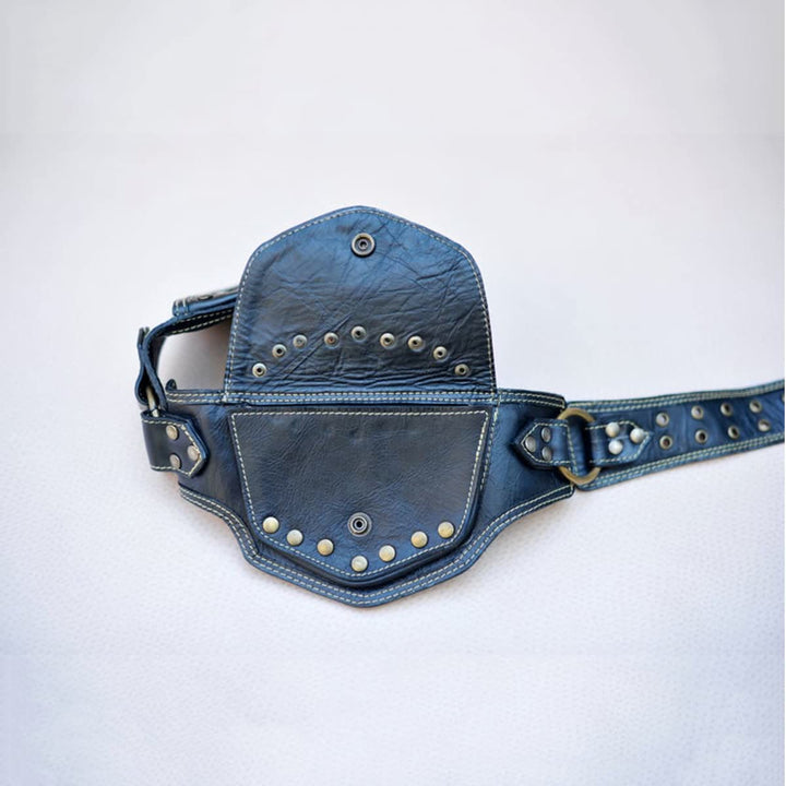 Nieten Gürteltasche Damen Herren Mittelalter Punk Hüfttasche