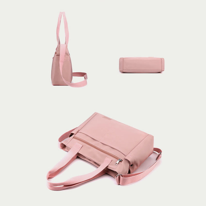 Minimalistische Tragetasche für Damen, große Handtasche aus Nylon für die Schule und Fitness