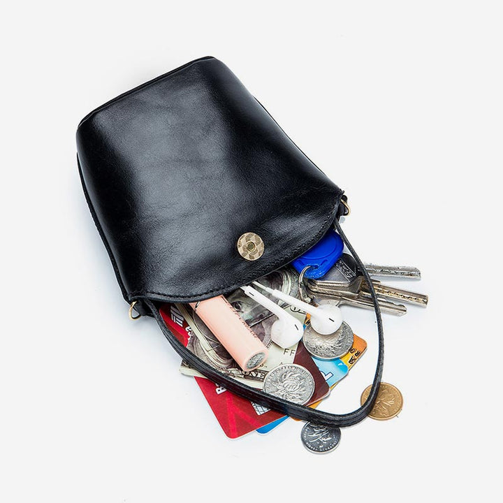 Mini-Beuteltasche, Handtasche, geräumige Münzbörse, kleine Hobo-Tasche für Damen