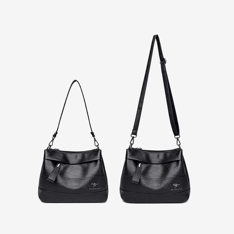 Umhängetasche für Damen, große Kapazität, Retro-Umhängetasche aus PU-Leder