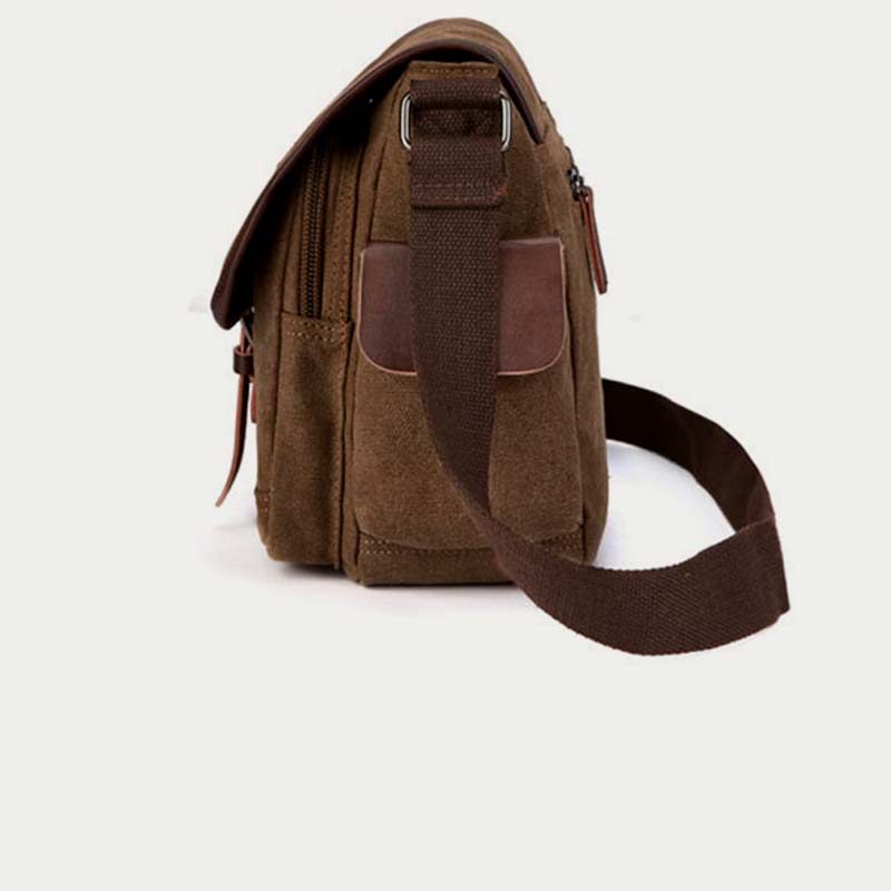 Unisex Retro Canvas Tasche Große funktionelle Umhängetasche Messenger Bag