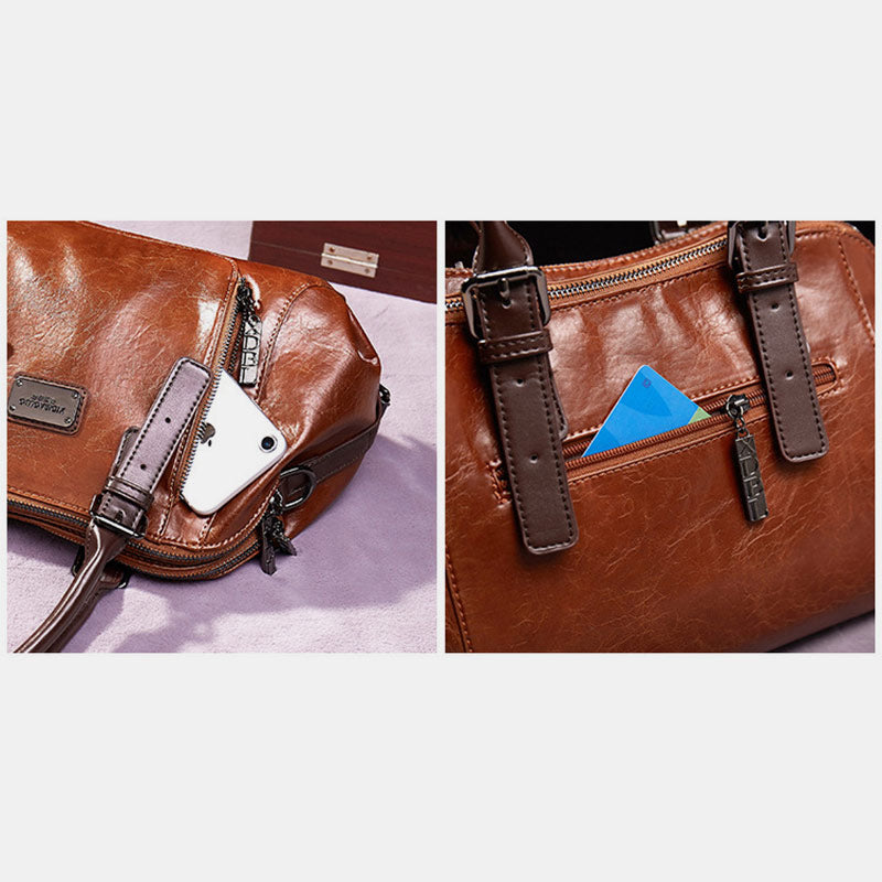 Luxus-Tragetasche im Vintage-Stil mit großem Fassungsvermögen