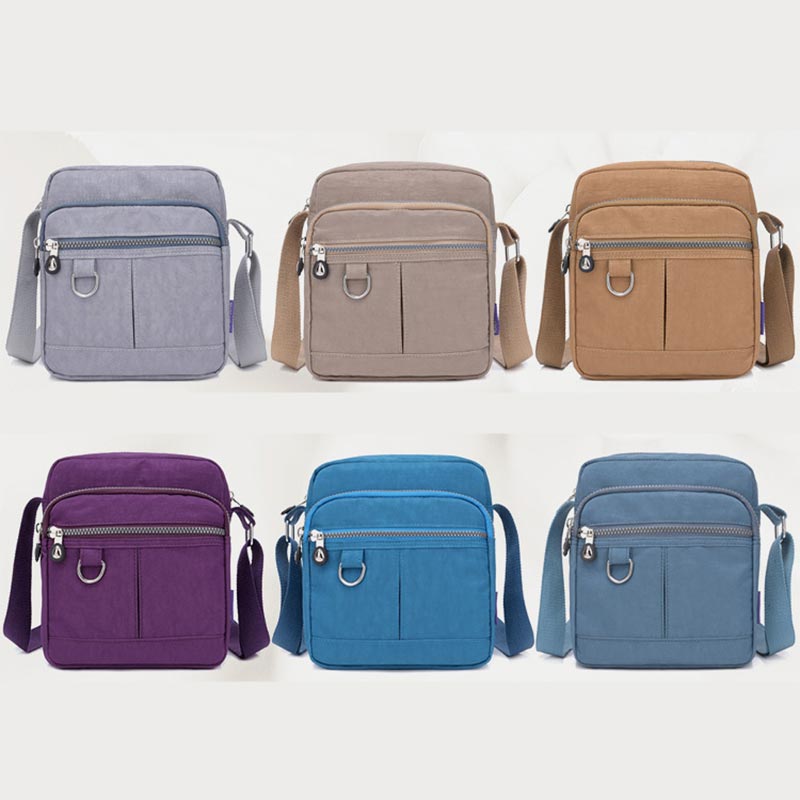 Damen Umhängetasche mit mehreren Taschen, lässige Reise-Schultertasche