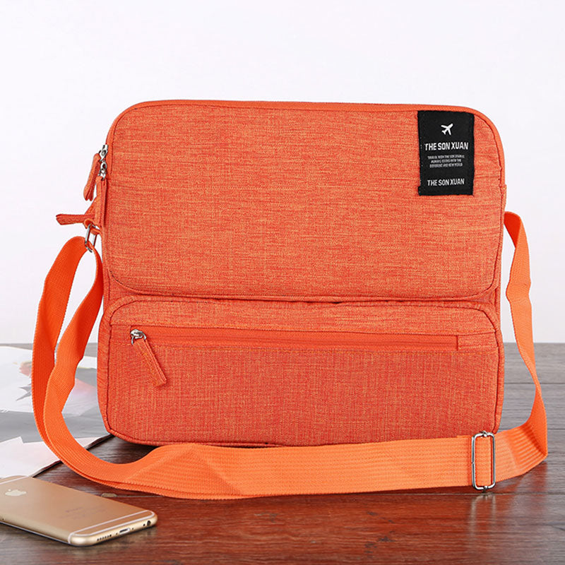 Multifunktionale Messenger-Tasche mit mehreren Fächern, Laptop-Umhängetasche