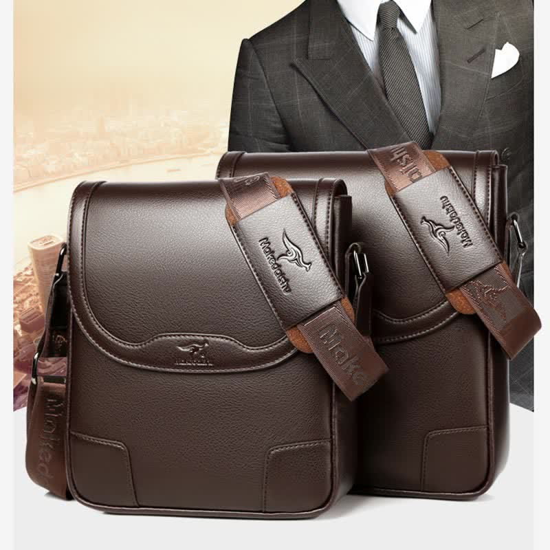Leder-Umhängetasche für Herren, wasserdicht, Vintage-Umhängetasche