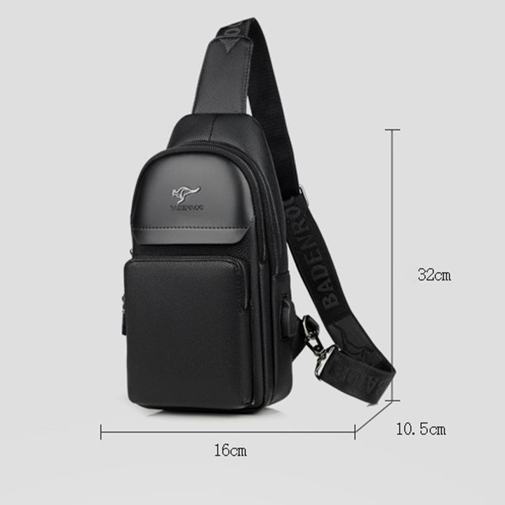 Mehrzweck-Schultertasche, wasserdichter, weicher Umhängerucksack mit USB-Ladeanschluss