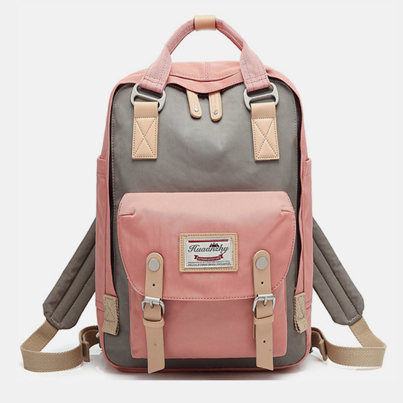 Großer Vintage-Reiserucksack mit mehreren Taschen im College-Stil