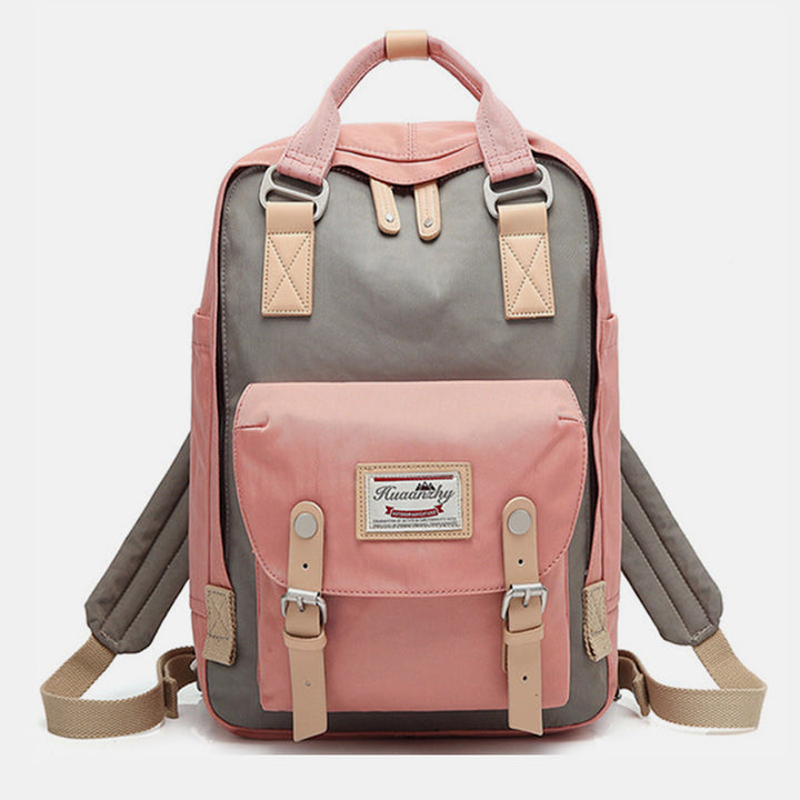 Großer Vintage-Reiserucksack mit mehreren Taschen im College-Stil