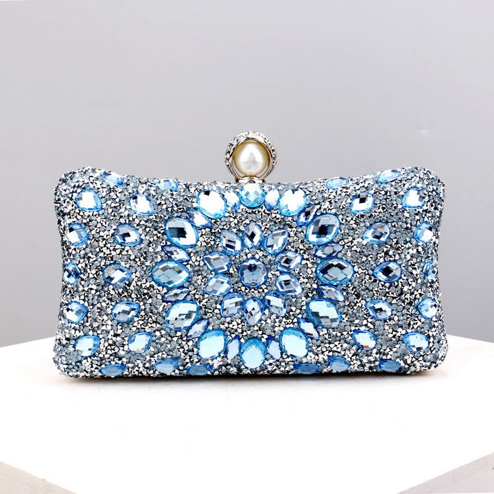 Mit Diamanten besetzte Dinner-Tasche für Party, modische Bankett-Abendtasche