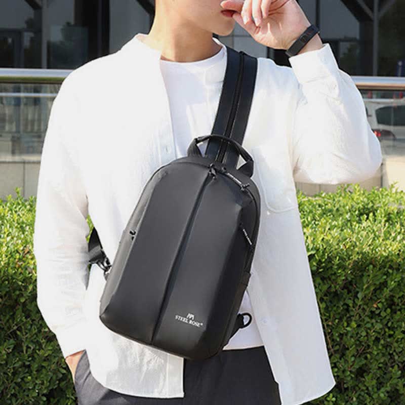 Wasserdichter Sling-Rucksack für Herren und Damen, multifunktional, lässig, Reise-Umhängetasche