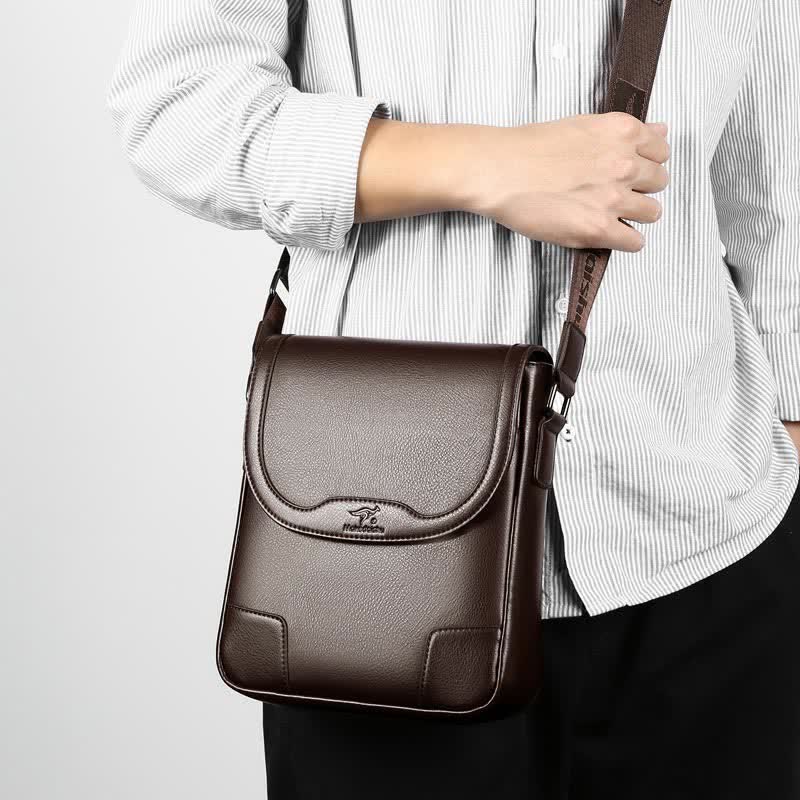 Leder-Umhängetasche für Herren, wasserdicht, Vintage-Umhängetasche