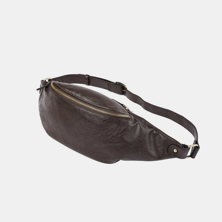 Kleine Schultertasche aus Leder, Umhängetasche, persönliche Tasche, Brust-/Schulterrucksack