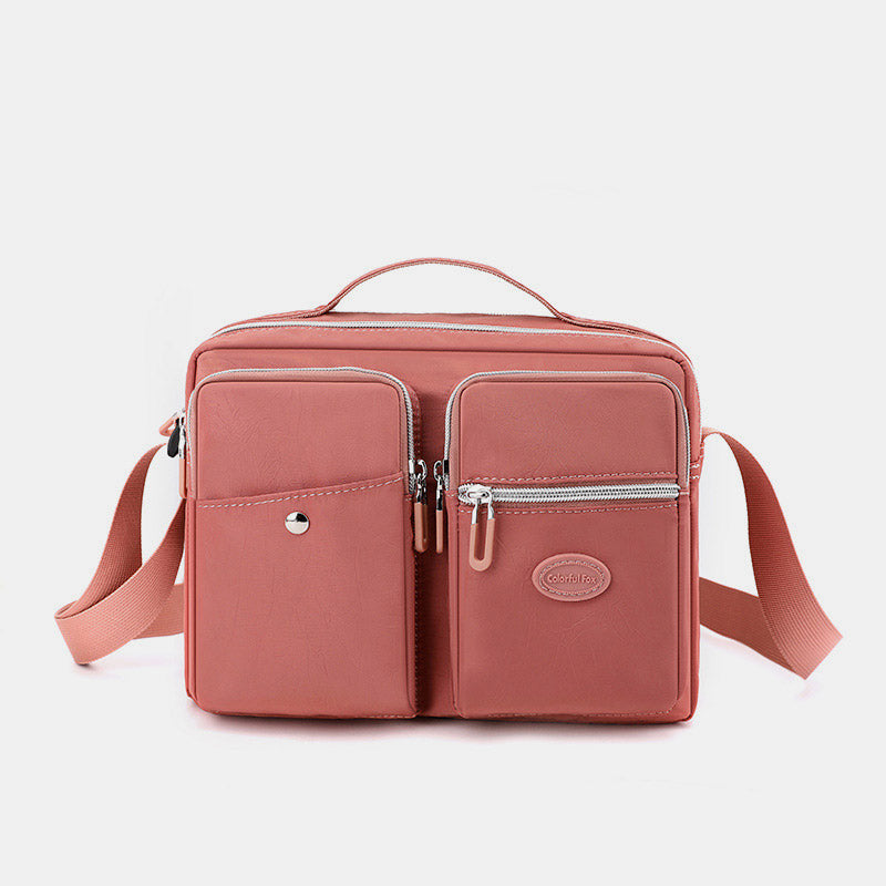 Leichte Handtasche, Umhängetasche, mehrere Taschen, für Reisen und Arbeit, Schultertasche, Messenger Bag