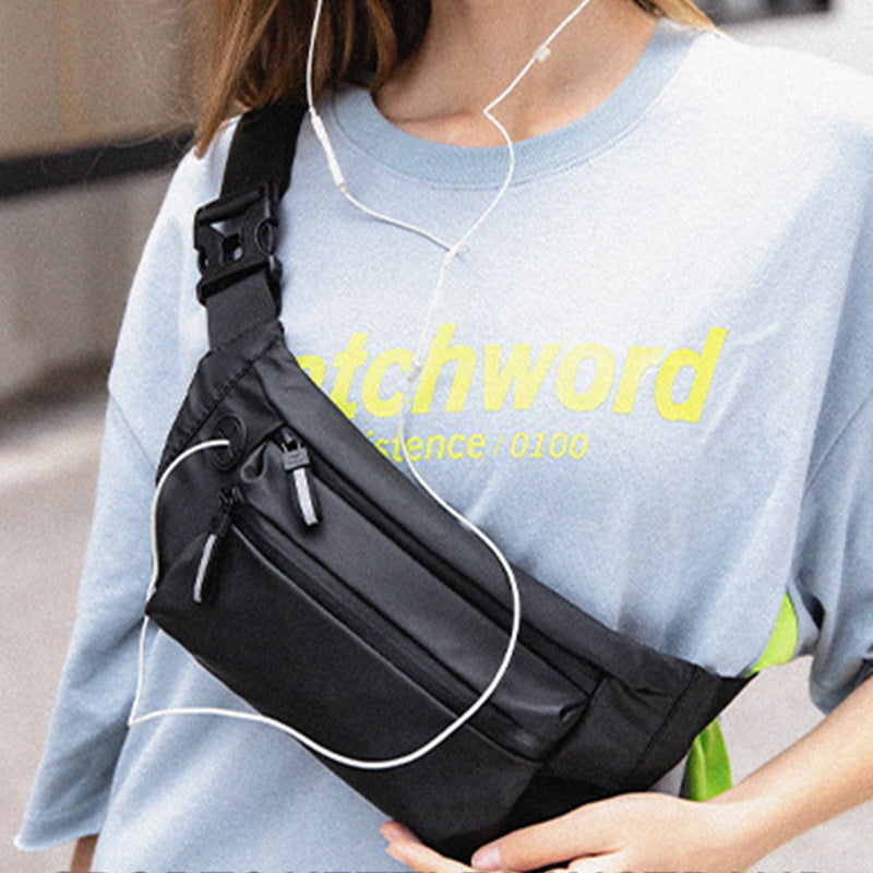 Hüfttasche für Damen und Herren, wasserdicht, große Brusttasche, Schultertasche