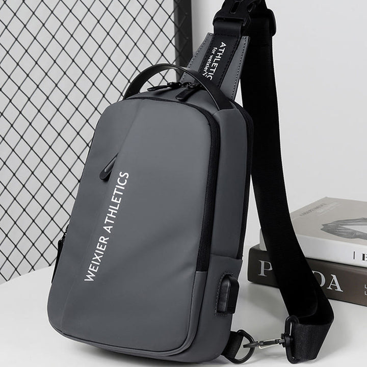 Wasserdichte Schultertasche Outdoor Casual Brusttasche für Wandern Radfahren Reisen 
